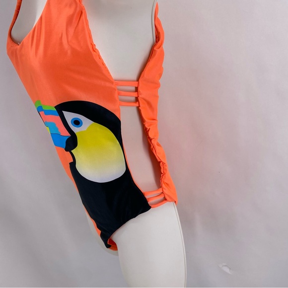 Watercolors by Kenny Flowers orange toucan swimsuit - Picture 2 of 7